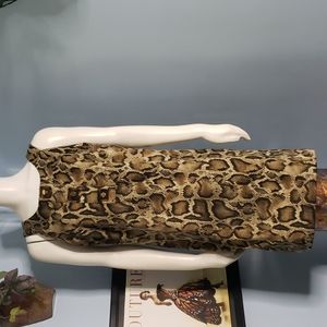MICHAEL KORS SNAKESKIN PRINT DRESS